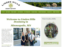 Tablet Screenshot of lindenhillsdentistry.com